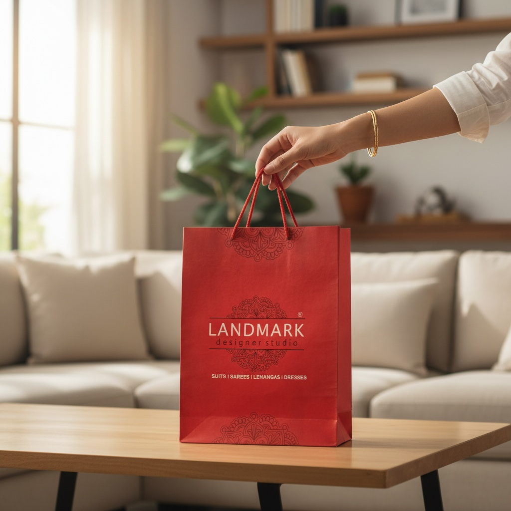 Custom paper shopping bags manufactured by Premier Paper Products